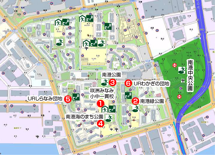 住之江区防災マップ（地区別地図）
